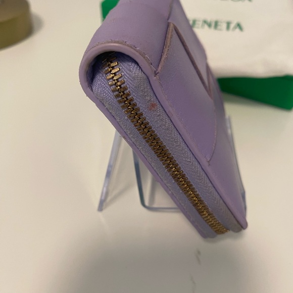 Bottega Venetta Lavander Cassette Compact Zip Wallet Full Inclusion - Picture 3 of 16